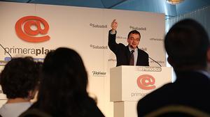 Esmorzar Primera Plana amb Alfred Bosch, candidat d’ERC a l’alcaldia de Barcelona.