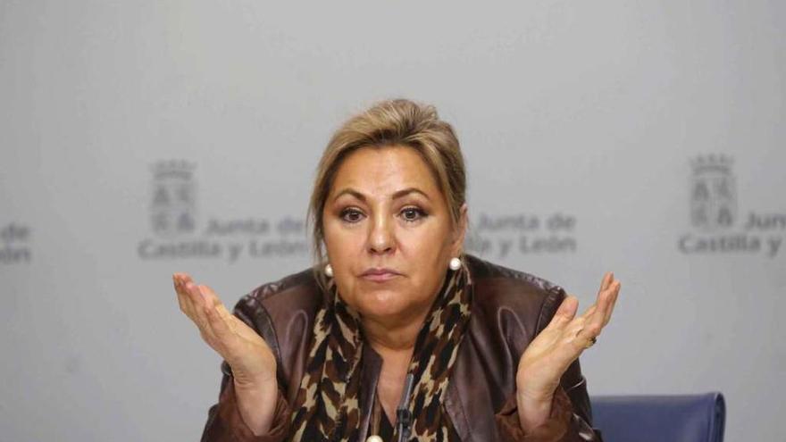 La vicepresidenta, Rosa Valdeón, comparece en rueda de prensa posterior al Consejo de Gobierno.