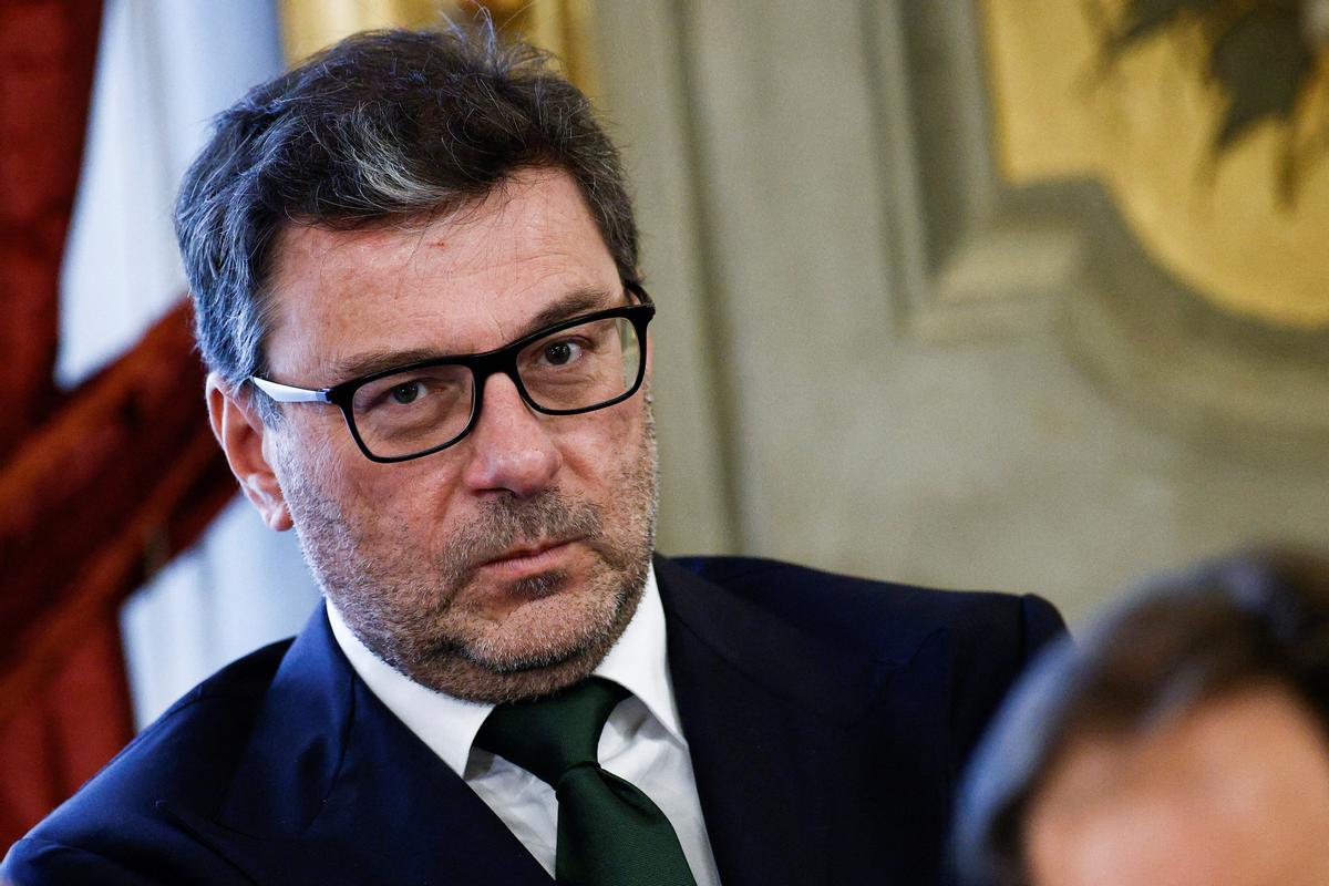 El ministro de Economíam Giancarlo Giorgetti.