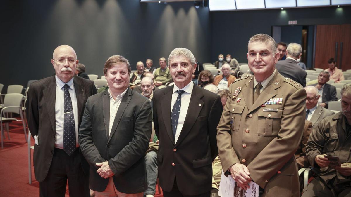 Por la izquierda, Luis Togores, Rafael Moreno, Miguel Alcañiz y Jesús Ángel Garrido. | Irma Collín