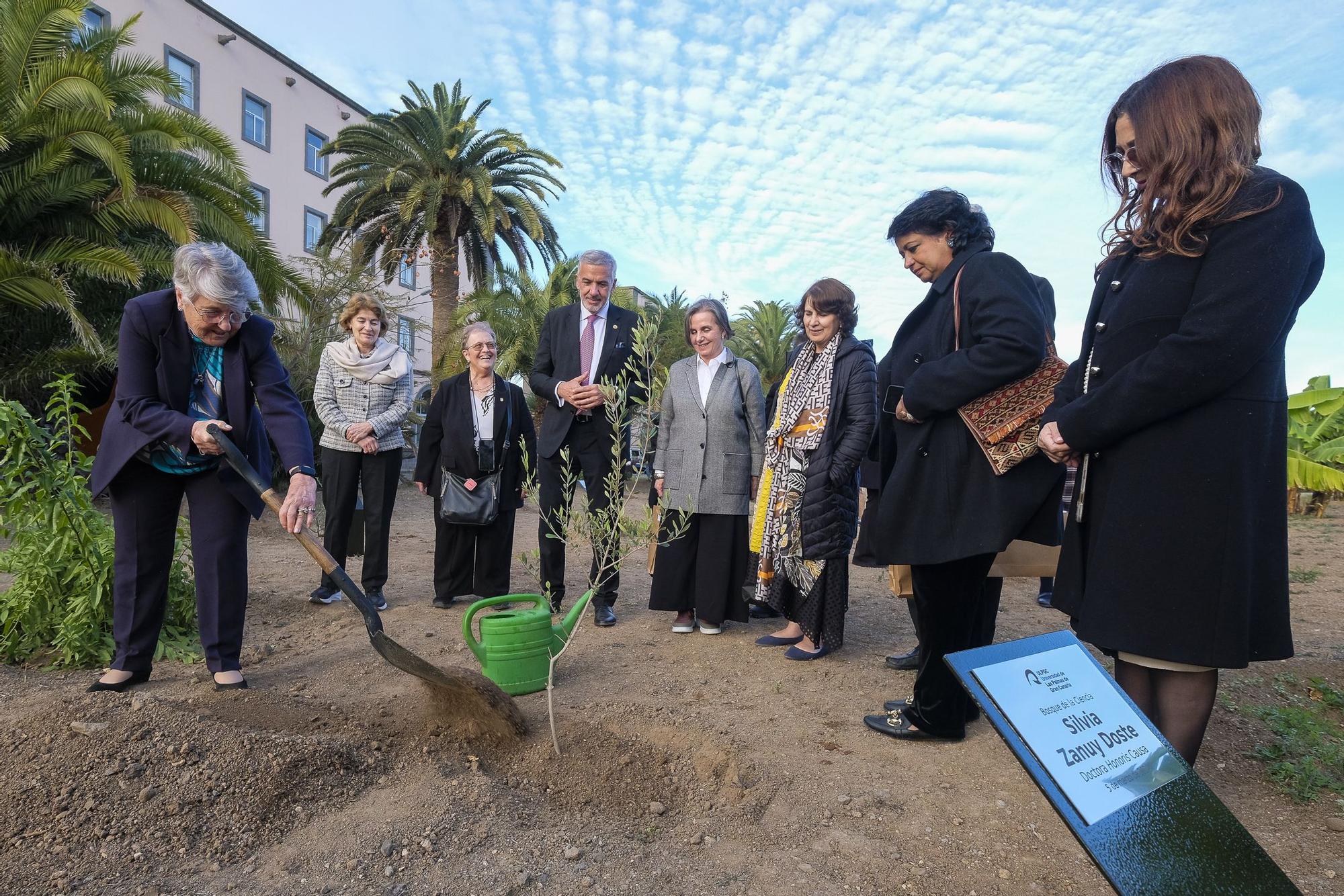 Plantación de 11 árboles por las 11 Doctoras 'Honoris Causa' de la ULPGC