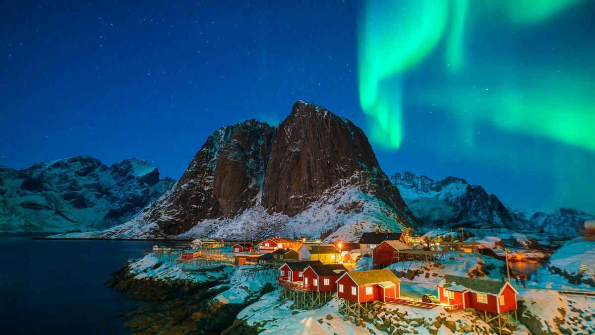 Noruega, aurora boreal