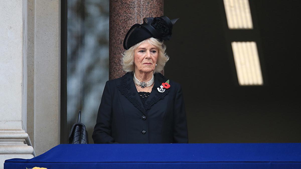 Camilla Parker Bowles durante un acto oficial