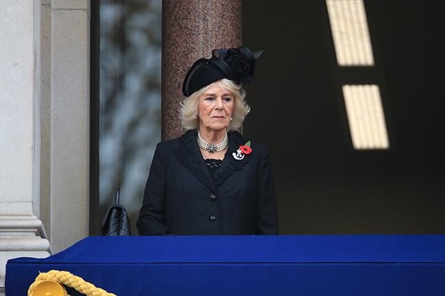 Camilla Parker Bowles durante un acto oficial