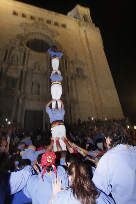 Pilar de quatre dels Marrecs de Salt a les escales de la Catedral - Fires de Girona 2018