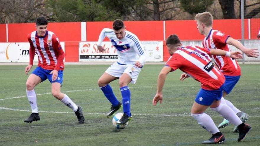 El Nàstic aconsegueix la victòria en un gris però incert derbi amb el Manresa