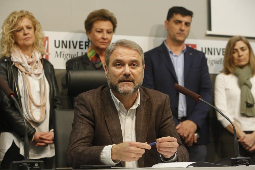 Primer acto del nuevo rector de la UMH