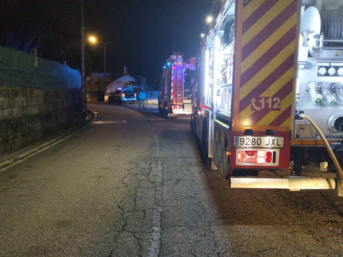 Una imagen de archivo de un incendio en Poio