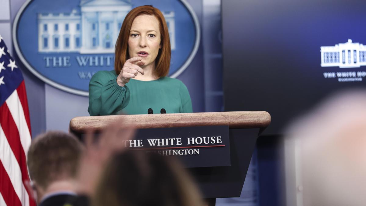 La portavoz de la Casa Blanca, Jen Psaki.