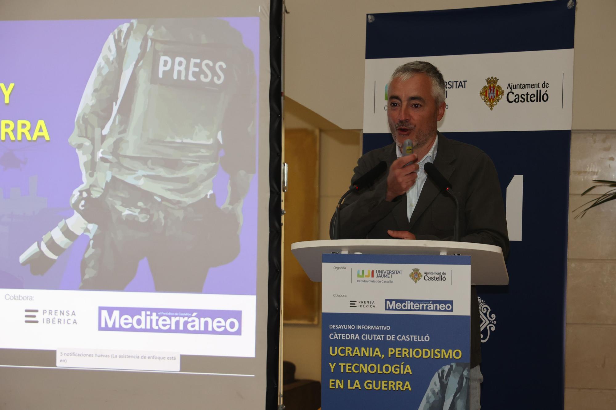 Imágenes | Ucrania, periodismo y tecnología en la guerra: desayuno de la Cátedra Ciutat de Castelló y Mediterráneo