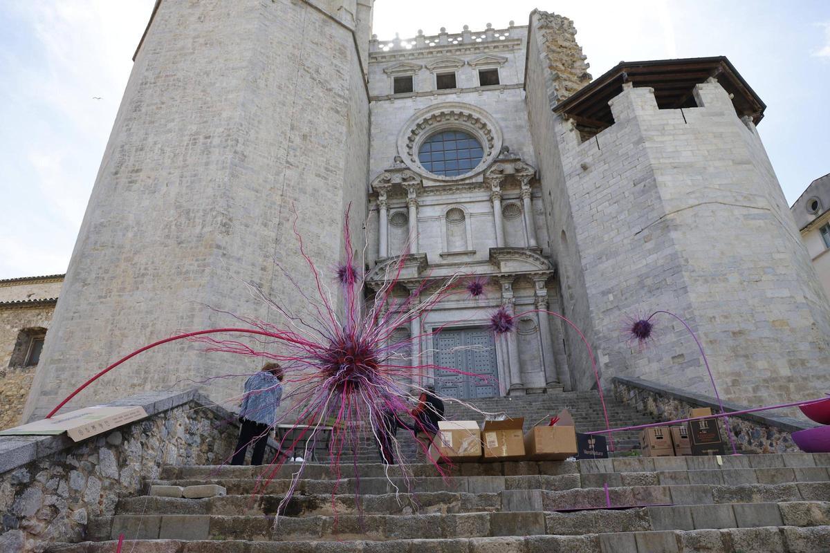 Les imatges dels preparatius de Temps de Flors