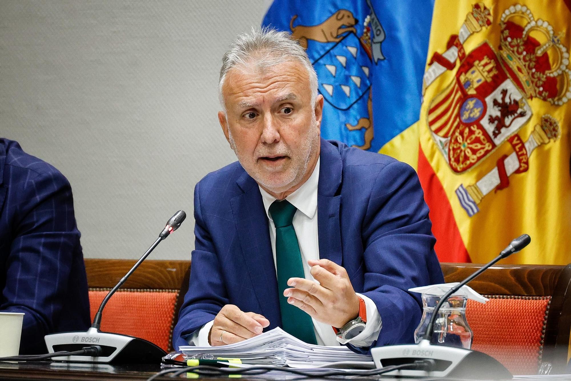 Comparecencia de Ángel Víctor Torres en el Parlamento de Canarias