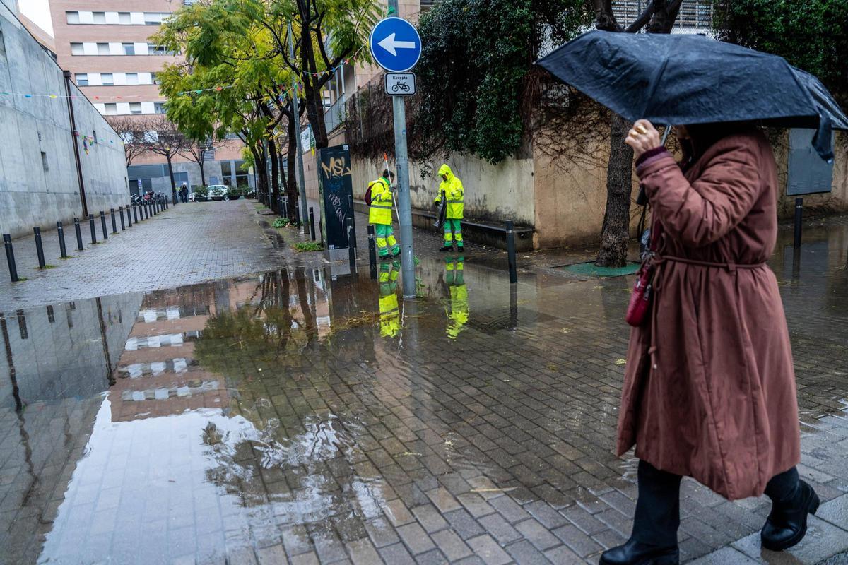 Día de lluvia en Barcelona