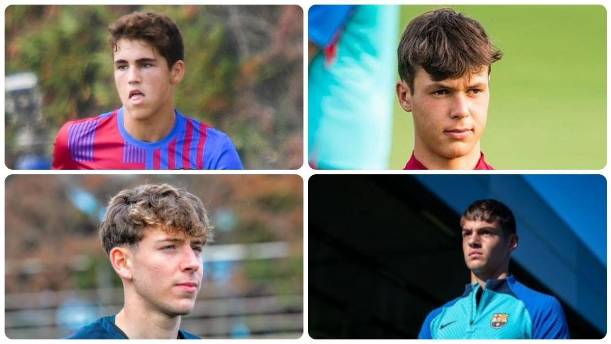 Algunas de las perlas de La Masia que entrenan con el filial en la Vall d'en Bas