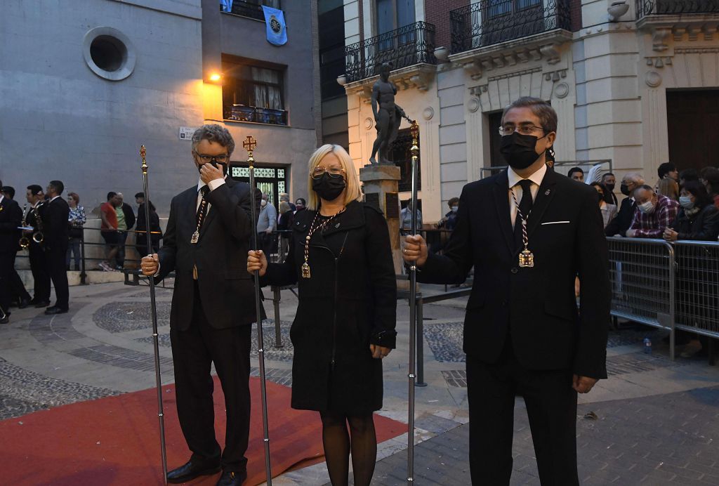 La procesión del Viernes Santo de Murcia, en imágenes