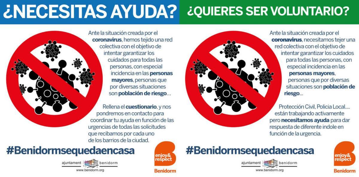 Cartel anunciador de la campaña de voluntariado