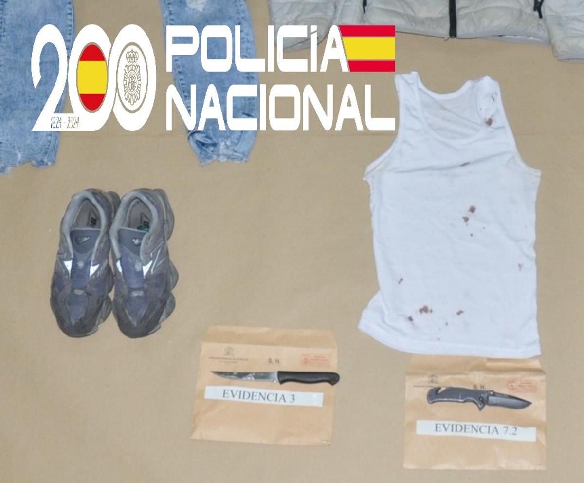 Las pruebas recogidas por la Policía Nacional.