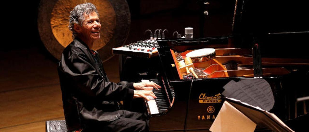 Chick Corea, en un concierto de su gira española. (L)