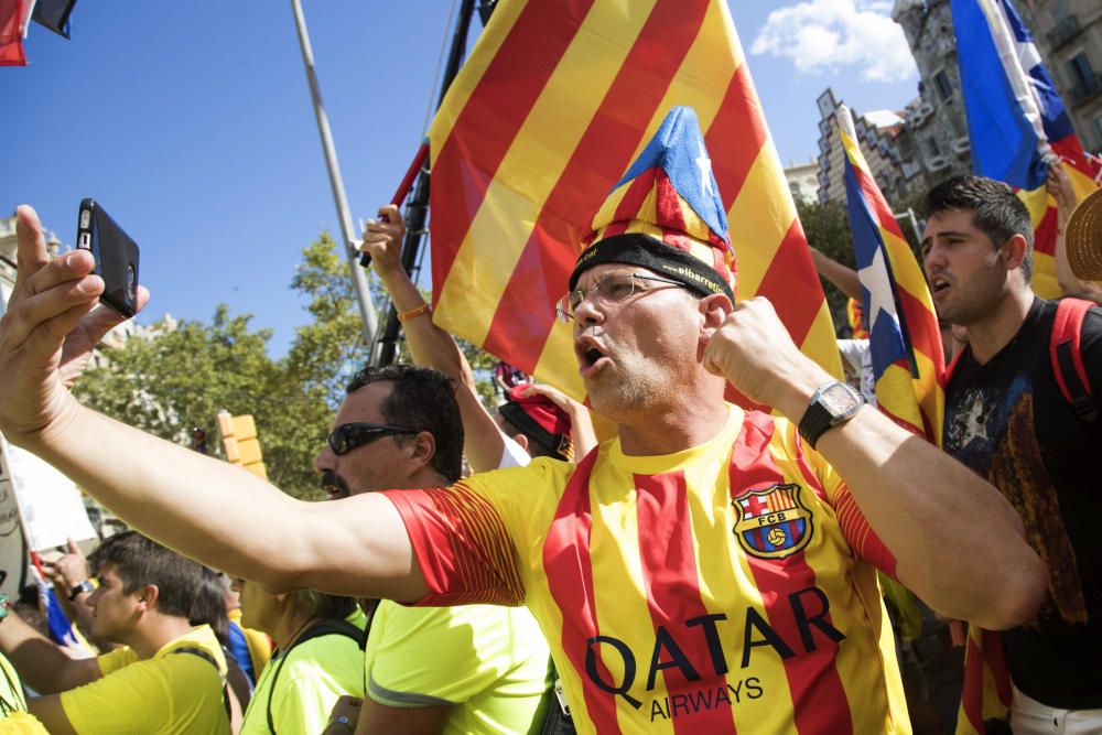 La manifestación de la Diada, en fotos