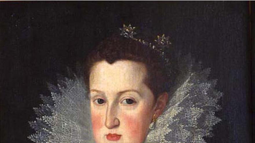 Retrato de la reina Margarita de Austria del pintor de la corte Juan Pantoja de la Cruz, depósito del Museo del Prado en la pinacoteca provincial