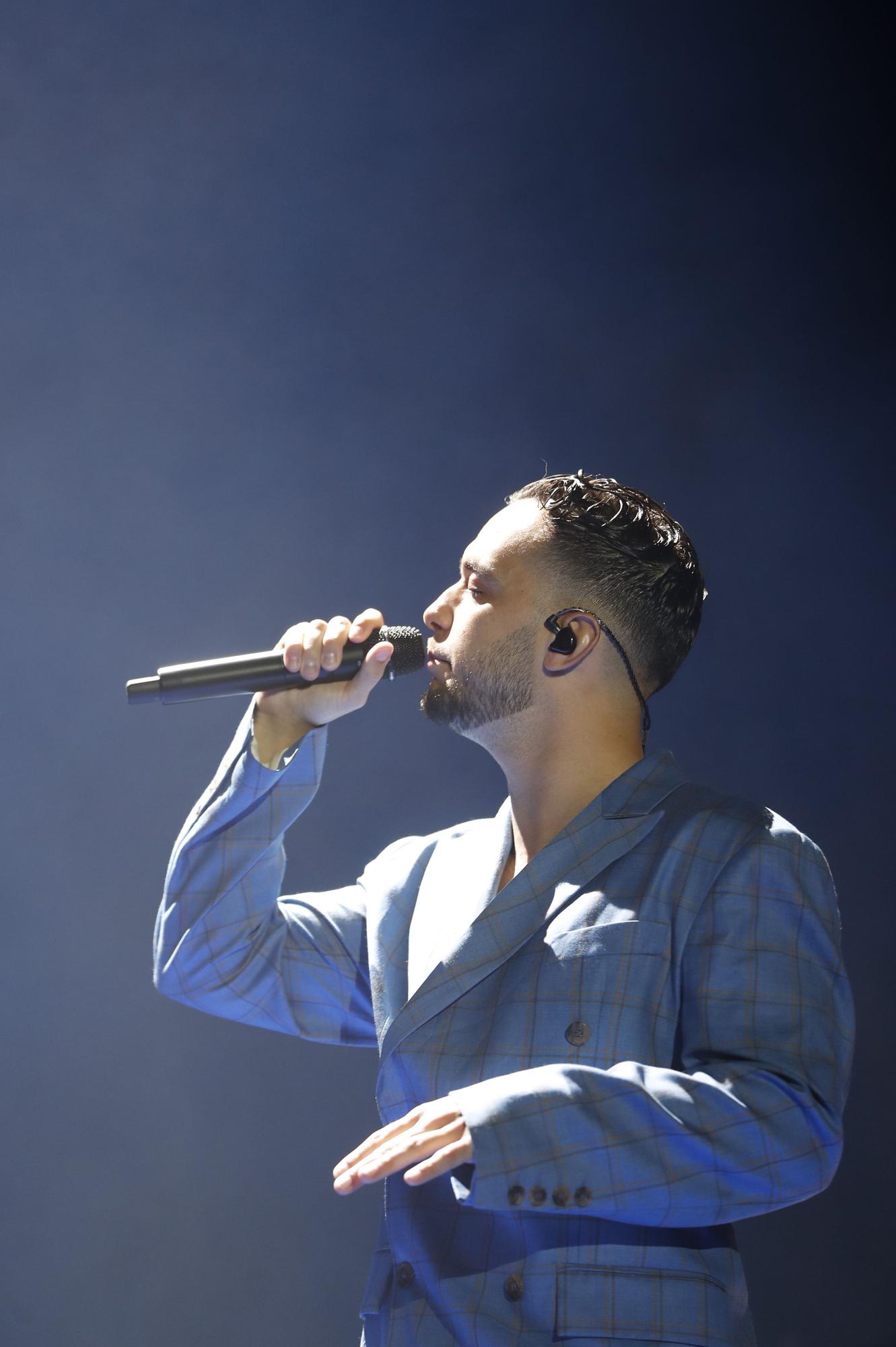 C. Tangana durante el concierto que ofrece en el Andalucía Big Festival