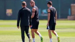 Charla entre Flick y Ferran Torres