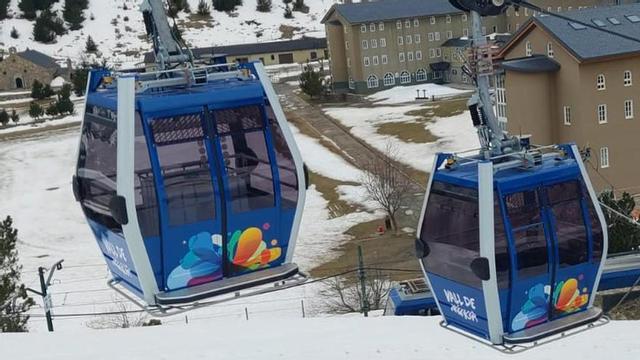 Les noves cabines del telefèric de la Vall de Núria