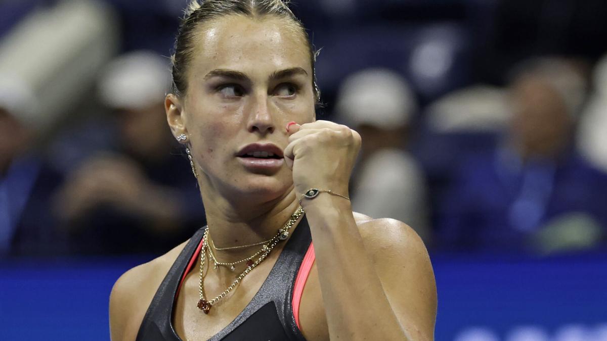 Aryna Sabalenka, en un partido de 2025