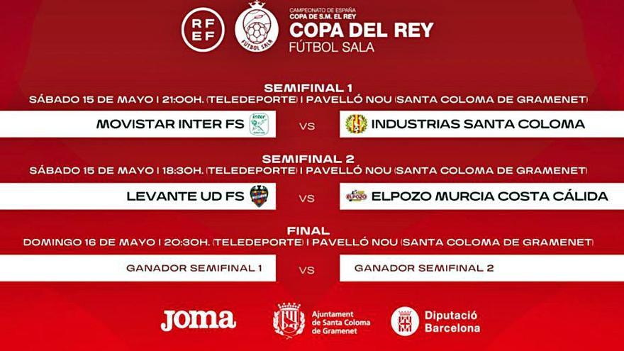 Cuadro de la Copa del Rey de fútbol sala. | L.O.