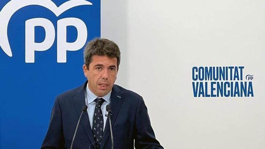 El presidente del PPCV, Carlos Mazón.