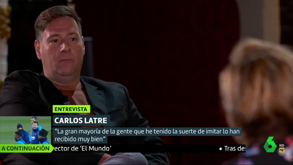 Carlos Latre revela el contingut de la carta que li va enviar Carmen Calvo després d’imitar-la