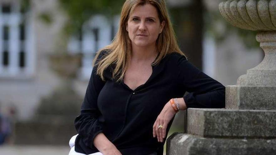 La candidata de Ciudadanos por Pontevedra, María Rey. // G. Santos