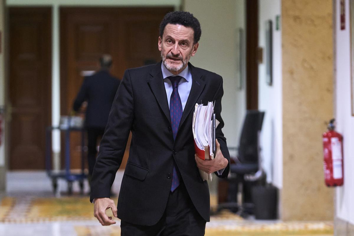 El portavoz parlamentario de Ciudadanos en el Congreso, Edmundo Bal, su llegada a la reunión de la Junta de Portavoces, en el Congreso de los Diputados.