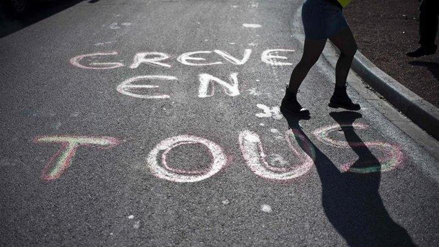 Francia se prepara para la huelga general de este jueves