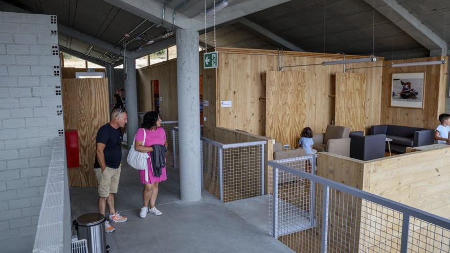 Interior del albergue de peregrinos de Carril.