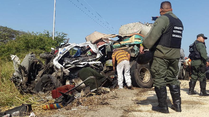 16 muertos por un choque en Venezuela