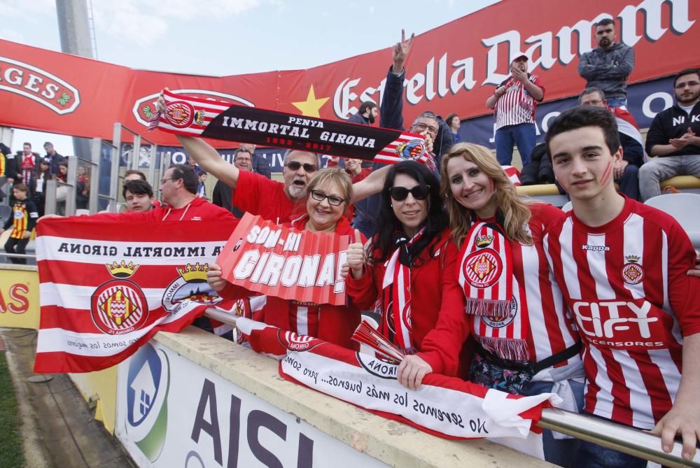 L'afició del Girona FC a Reus.