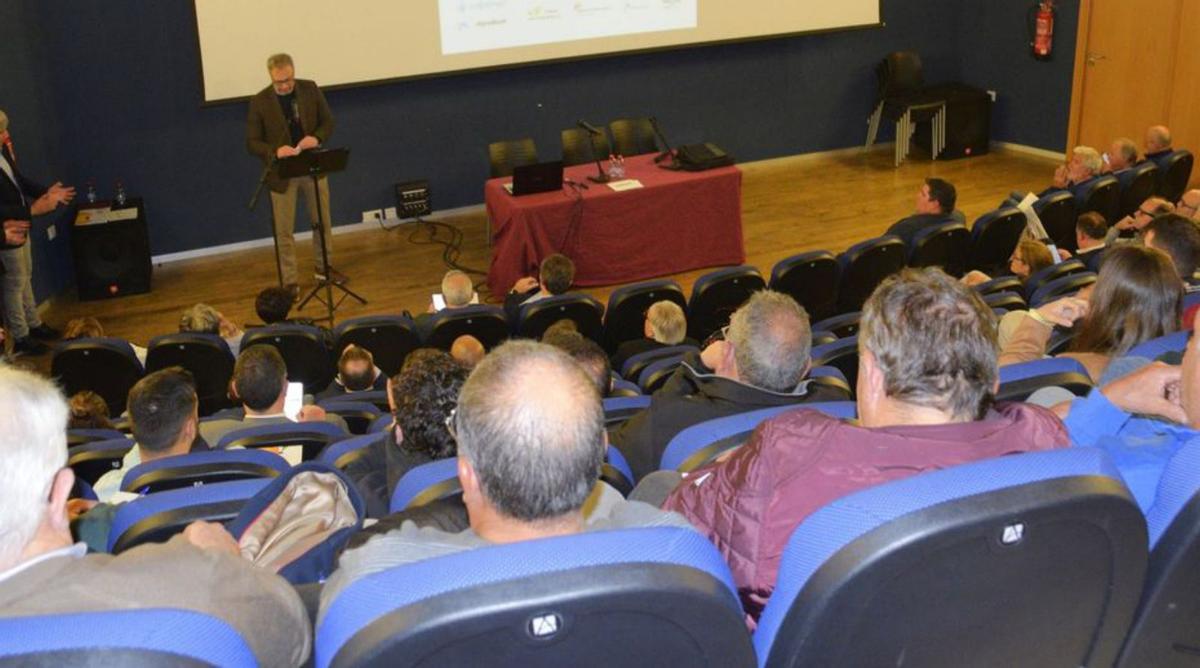Intervención de Gabriel Trenzado, director de Cooperativas Agroalimentarias de España, en el Teatro Capitol de Cieza. | AYTO. CIEZA