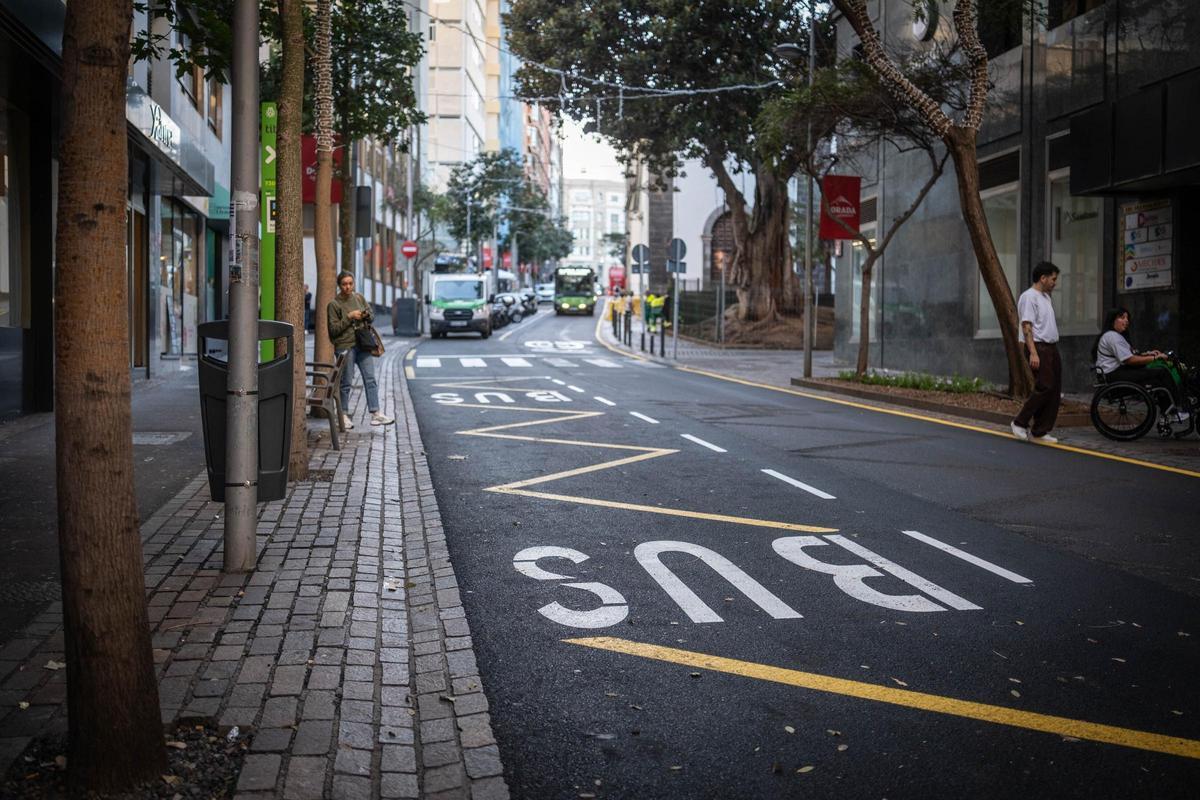 Así luce la zona del carril bici