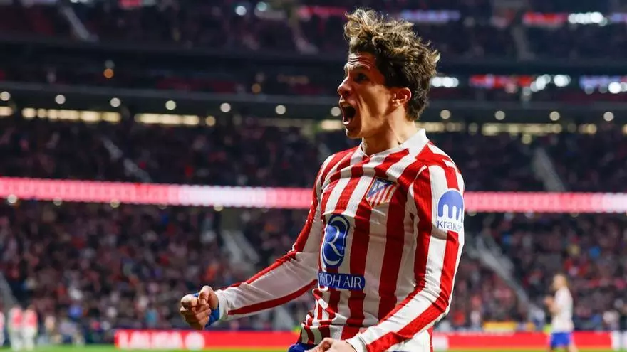 ¡La asistencia de Baena y el disparo de Simeone, la combinación perfecta!