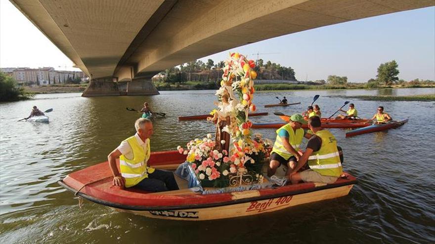 Las Moreras de Badajoz suspende la procesión de la Virgen por el río por falta de barca