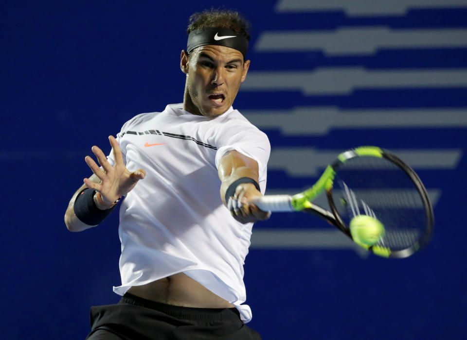 Imágenes de la final de Acapulco entre Rafa Nadal y Sam Querrey.