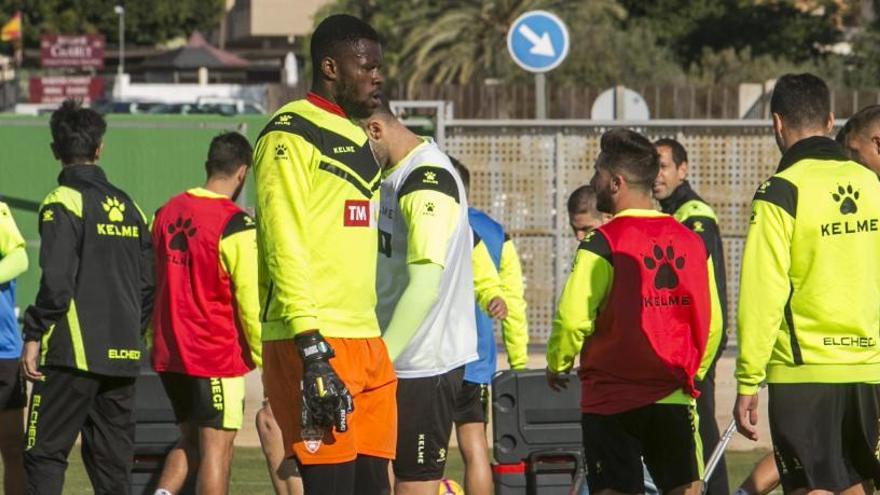 Francis, en un entrenamiento con el equipo