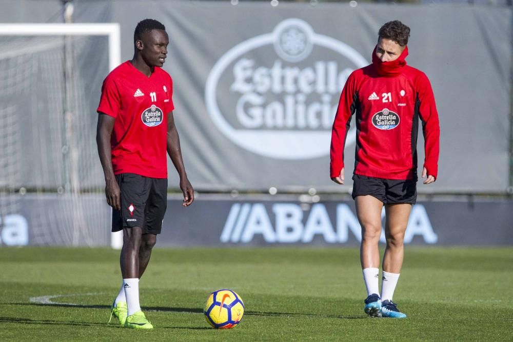 Entrenamiento del Celta a puerta cerrada