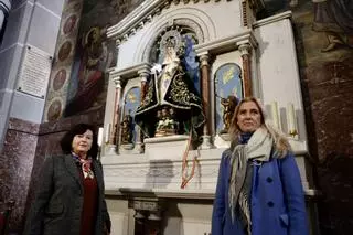 El nuevo manto de la Santina de la Basílica de Gijón, en imágenes