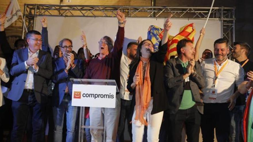 Joan Ribó y Compromís celebra su victoria en las elecciones municipales en València