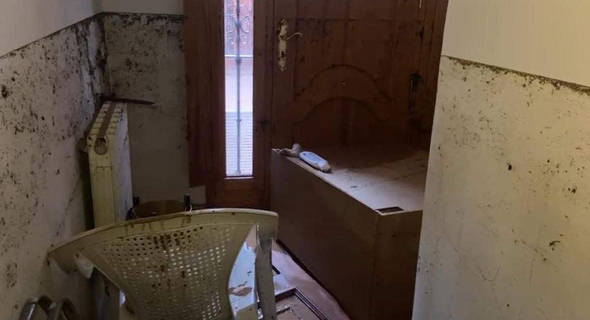 Así quedó la entrada de la casa de los abuelos de Ángela y Lucía.
