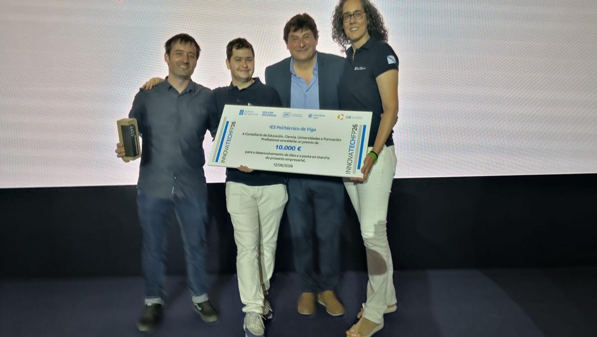 Alumnos del IES Politénico, ganadores del reto de Galfor.