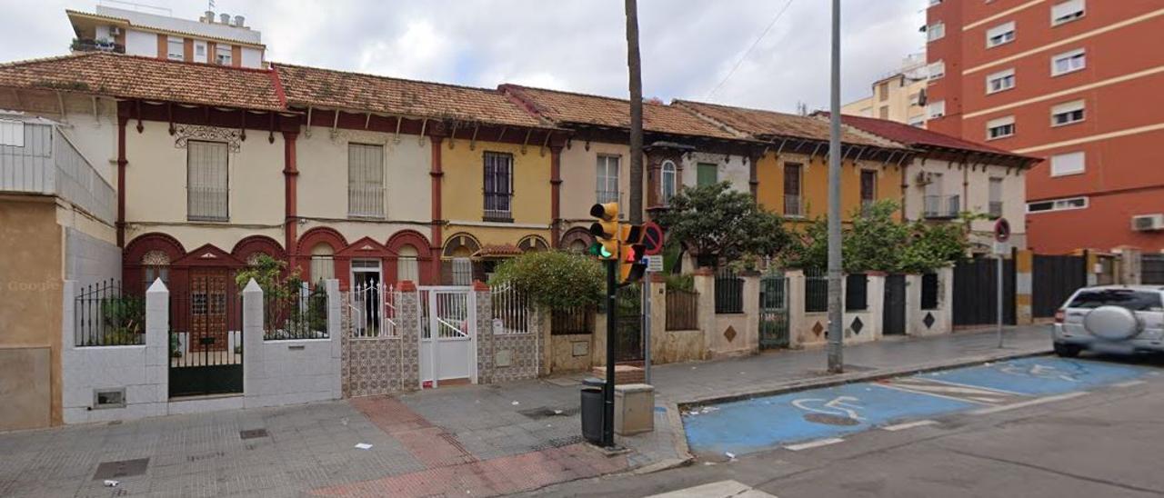 Las casas del arranque del Camino de Suárez, este año.