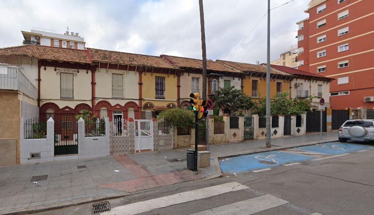 Las casas del arranque del Camino de Suárez, este año.
